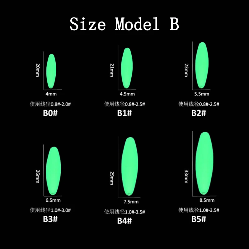 Flotador fluorescente Seven Stars A126 para pesca nocturna - imagen 3