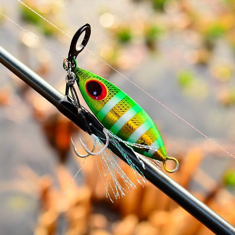Señuelo cuchara metálica jigging lento para atún, lubina y agua salada - imagen 3