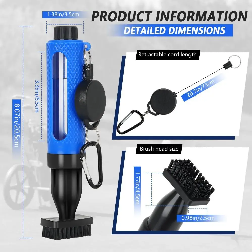Cepillo limpieza profunda a presión para palos de golf, fácil - imagen 3