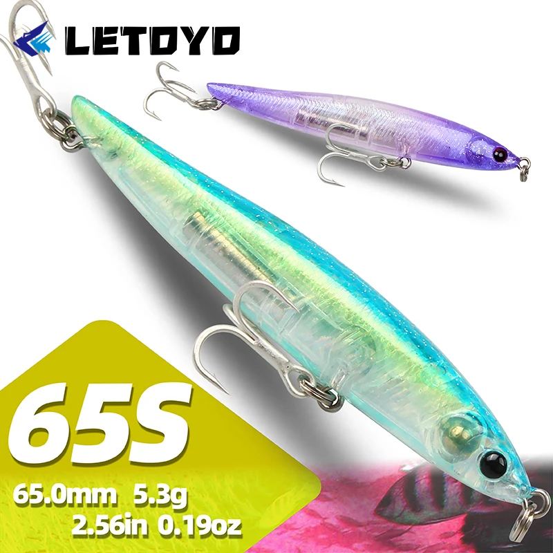 LETOYO wobbler para lucio lápiz hundible buceo profundo activo