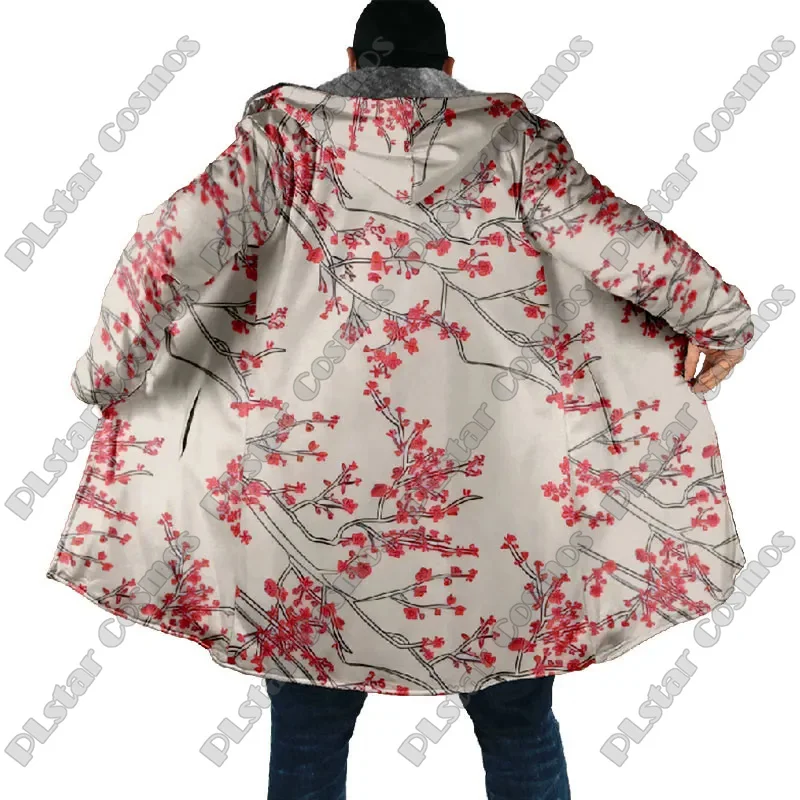 Chaqueta con capucha térmica para pesca invernal retro floral - imagen 5
