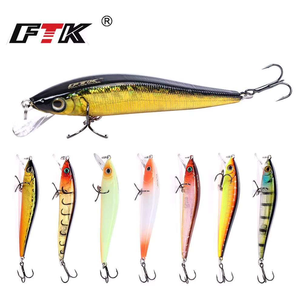 Crankbait lucio 90mm – ojos 3D marino