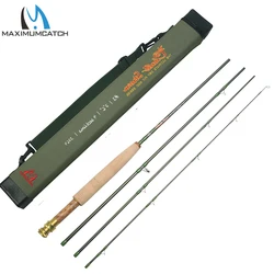 MAXCATCH CHALK Stream Caña de pesca con mosca ultraligera acción rápida