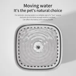 Fuente de agua automática para gatos con filtro USB silencioso