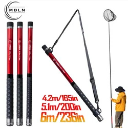 MBLN Sacadera telescópica plegable ligera para pesca en roca