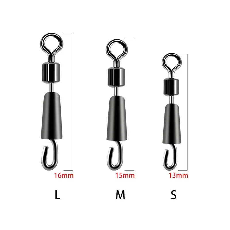 Broches giratorios para carpa - conectores de aparejos de pesca - imagen 3