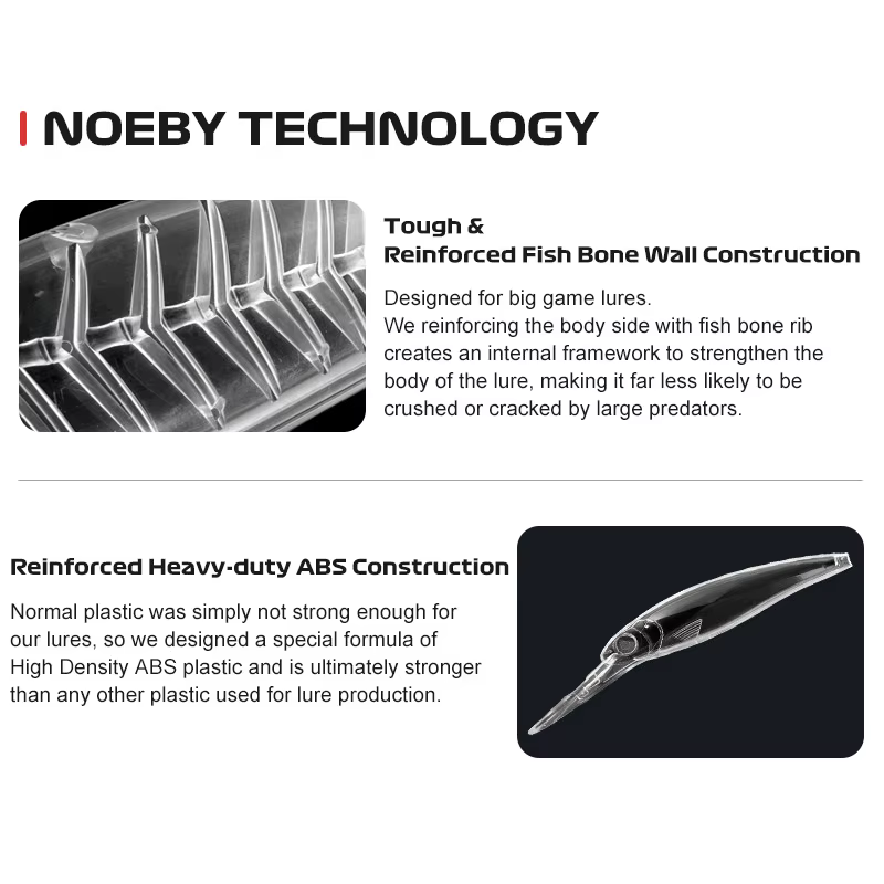Señuelo Noeby Trolling Minnow – Flotante para pesca profunda - imagen 2