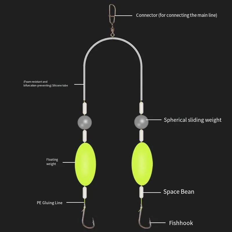 Iseni Hair Rig Anzuelos para pesca de carpa - imagen 3