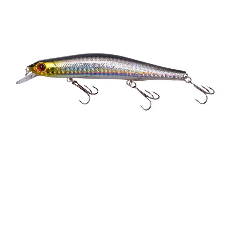 Señuelo Minnow vista lateral con ojos 3D