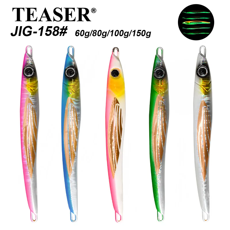 TEASER Jig metálico THEOS para atún y pez rey en alta mar costera