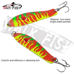 Cuchara metálica Walk Fish con lentejuelas y ruido para spinning