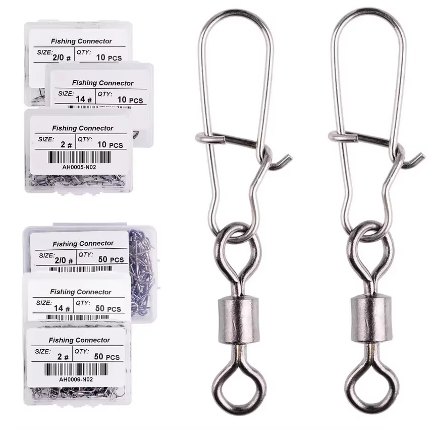 Anillo Giratorio Acero Inoxidable – Pin Connector para Señuelos