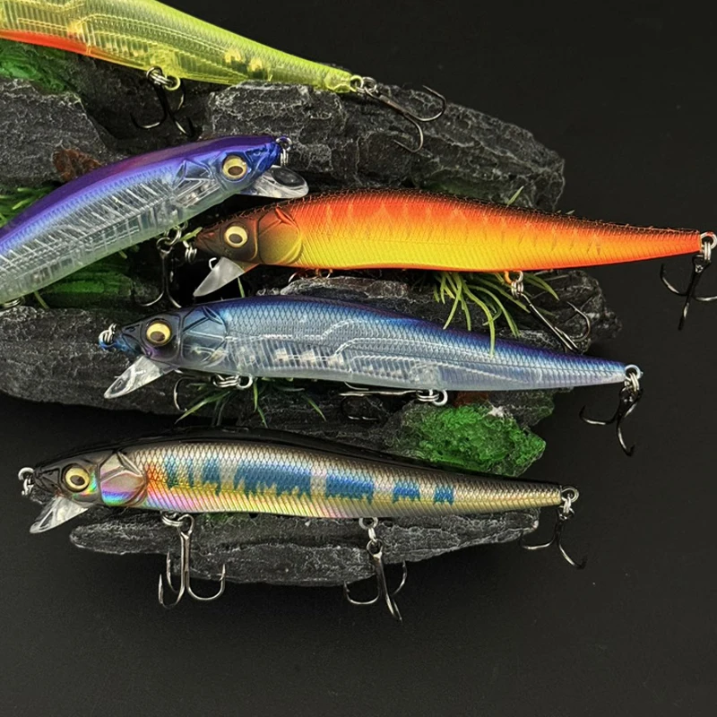 Señuelo wobbler flotante minnow para lucio y lubina brillante - imagen 3