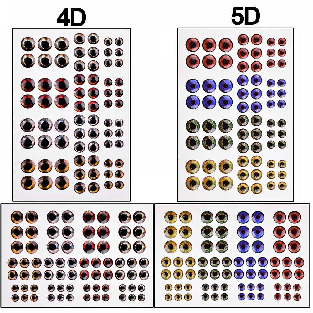 Ojos holográficos 4D/5D para señuelos