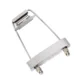 Puente de cola trapezoidal cromado para guitarra con tornillos
