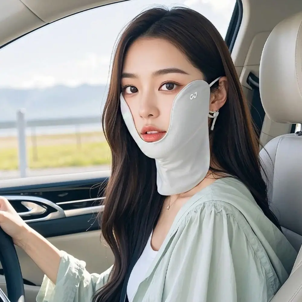 Mascarilla protección solar cuello fresca transpirable ajustable - imagen 3