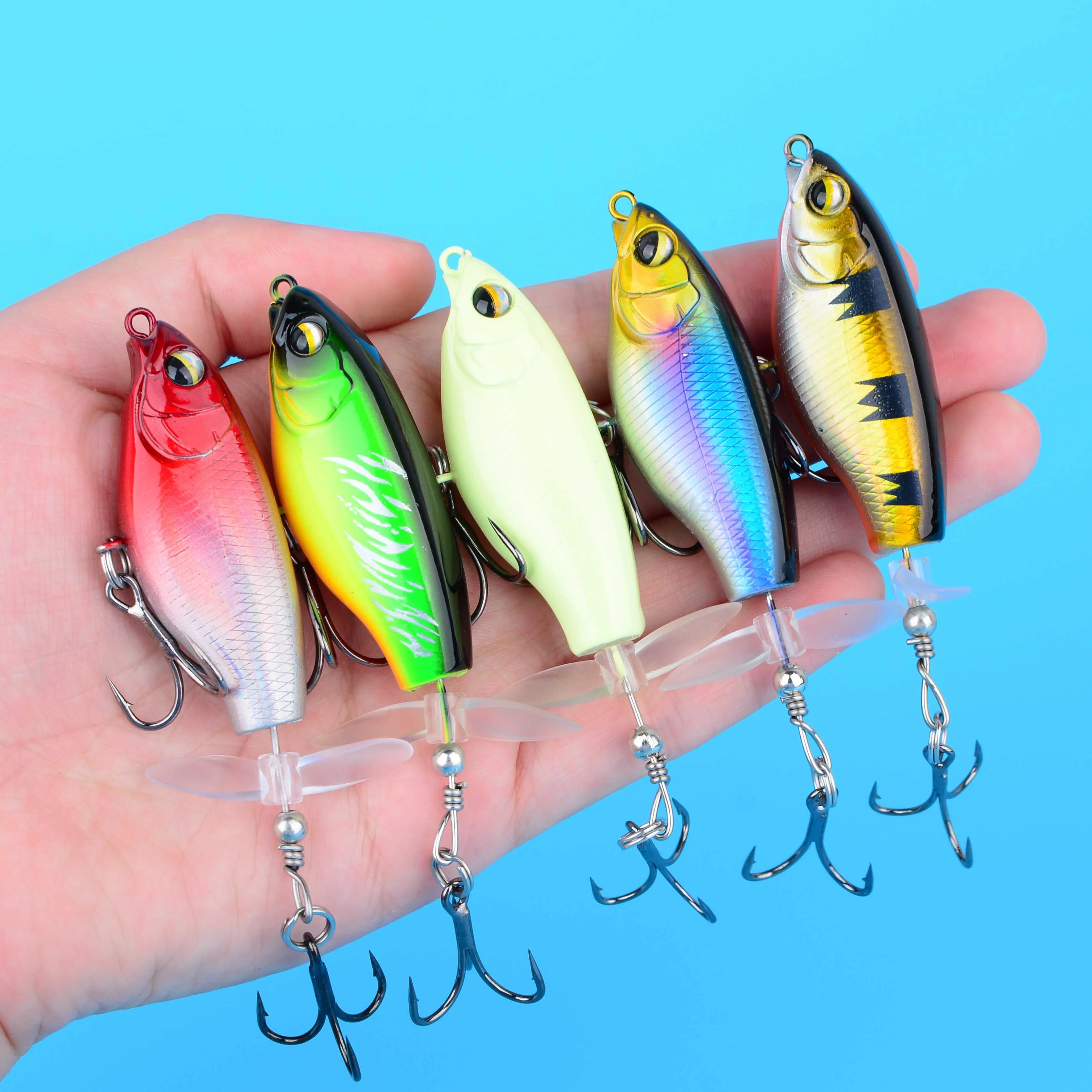 Señuelo para pesca de lubina en superficie