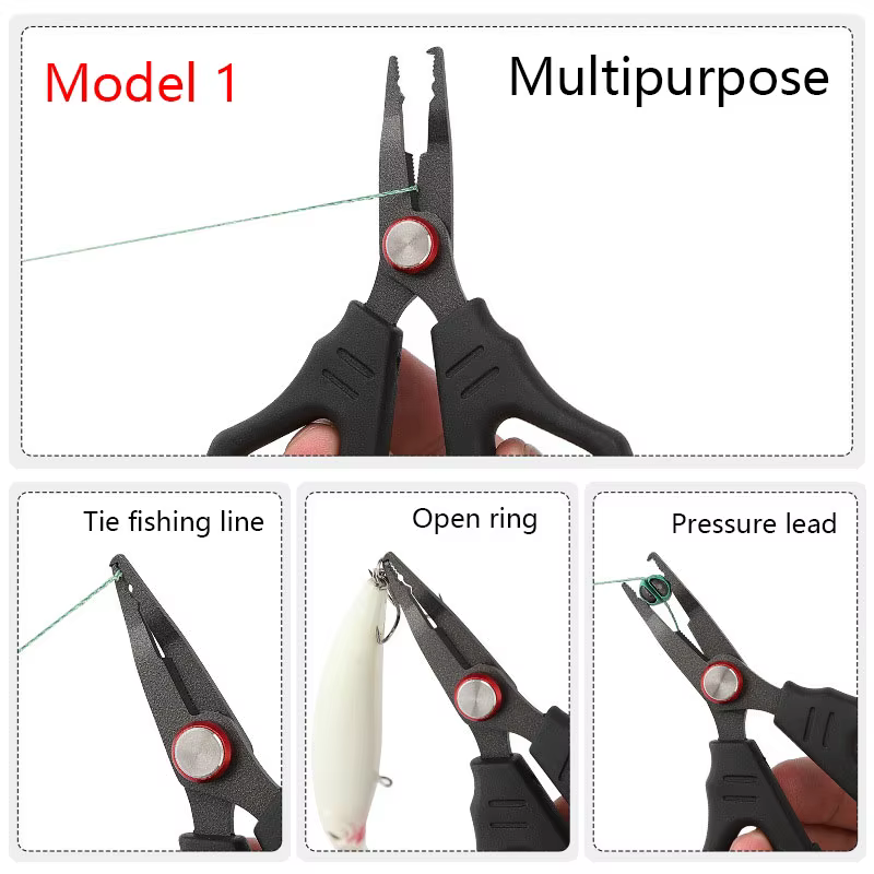 Alicates multiusos pesca – Acero inoxidable
