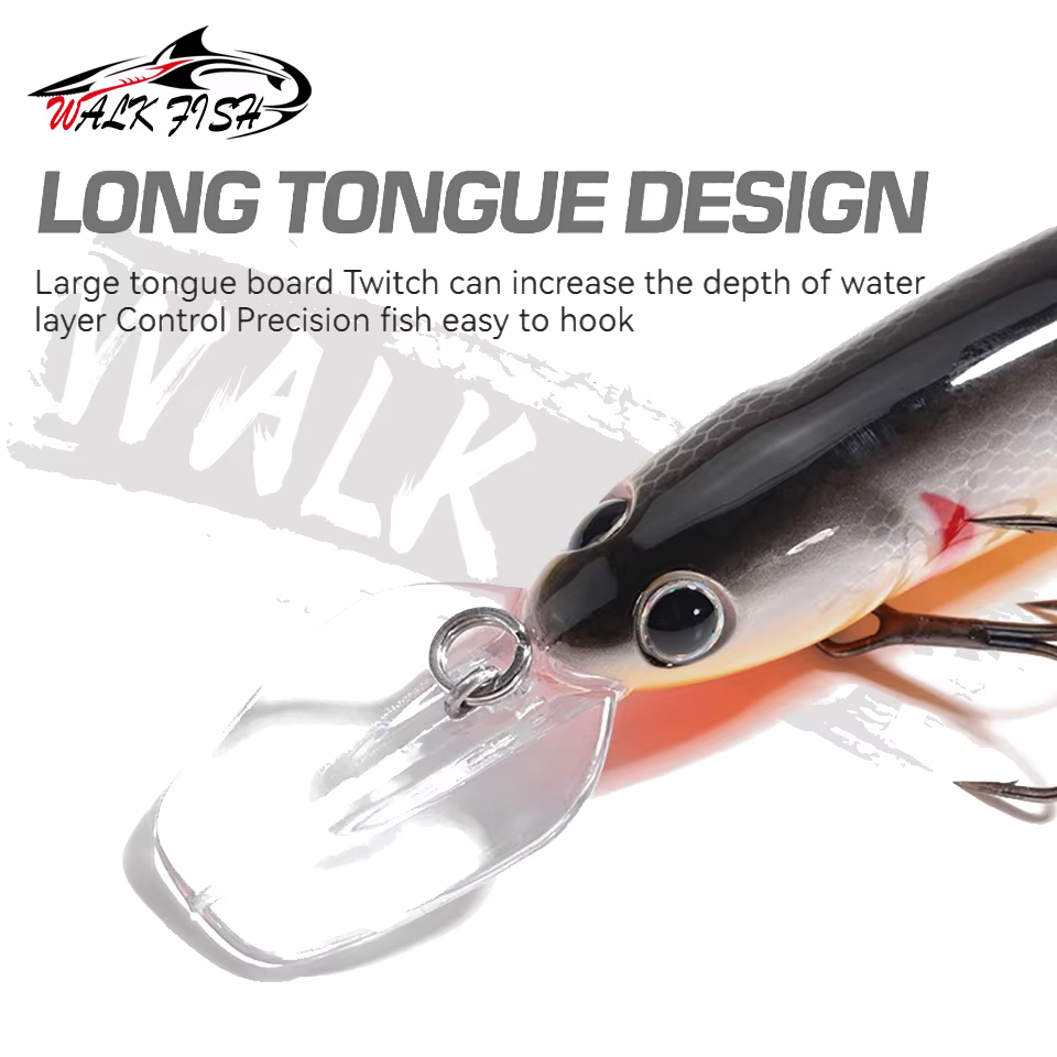 WALK FISH Wobbler 120mm – Señuelo flotante 17g para lucio - imagen 2
