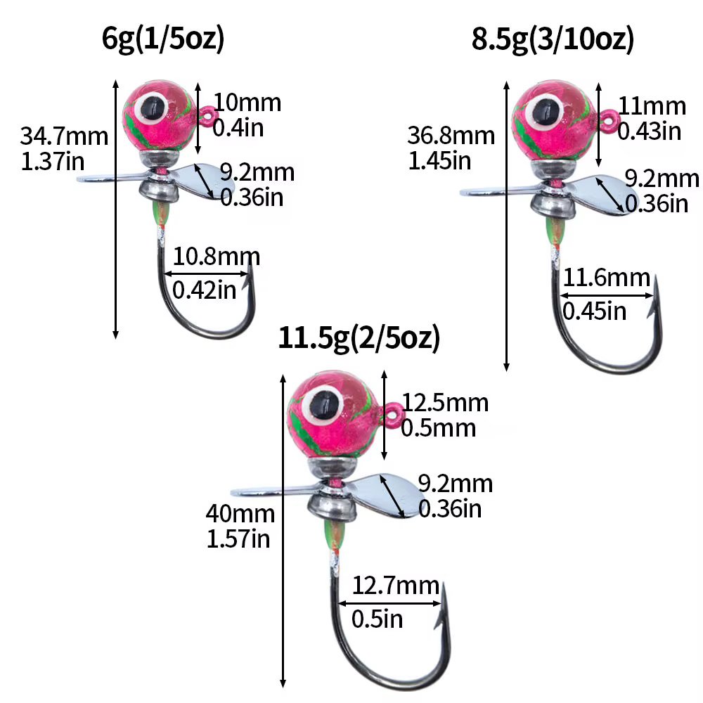 Jig con cuchilla giratoria y hélice para lubina | Señuelo spinning - imagen 3