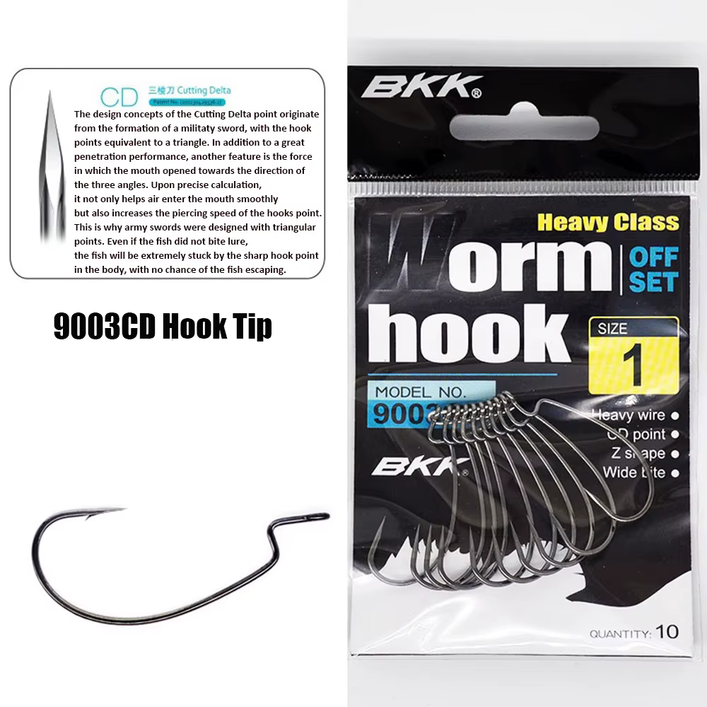 Anzuelos BKK 9003/9003CD Offset – Jigging y Texas Rig - imagen 2