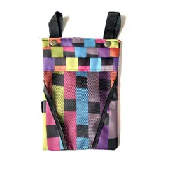 Bolsa impermeable frontal de tela 600D negra multicolor para ciclismo