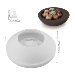 Molde de silicona para maceta de cemento – DIY cuadrado rígido