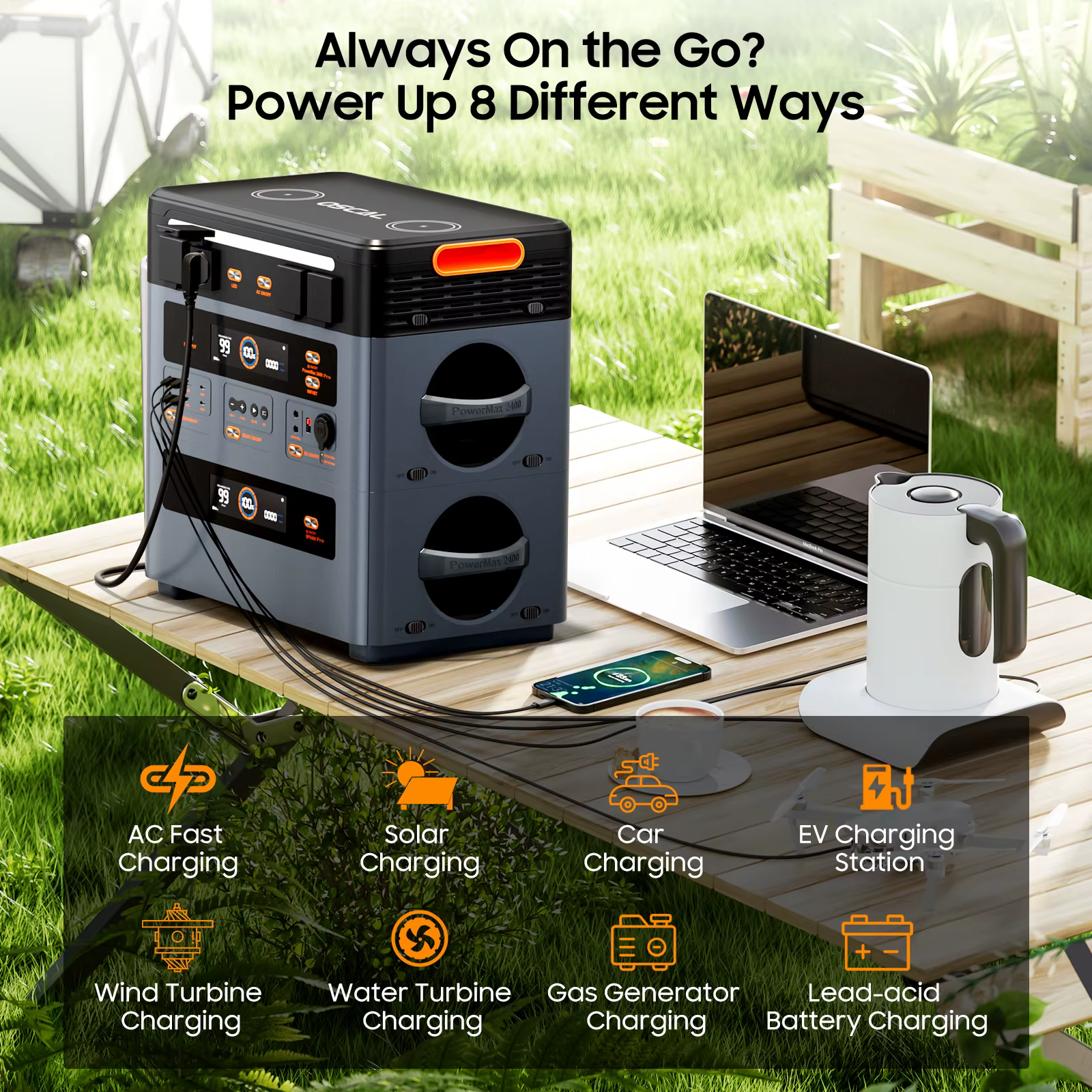 Oscal BP2400 Pro – Batería auxiliar compatible con PowerMax - imagen 4