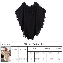Camiseta de playa holgada con cuello cuadrado para mujer