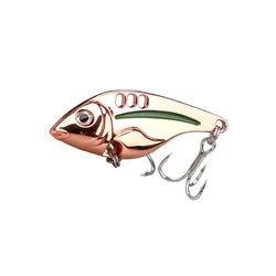 Aas VIB delfín roségold con 3D-ojos para pesca en agua dulce
