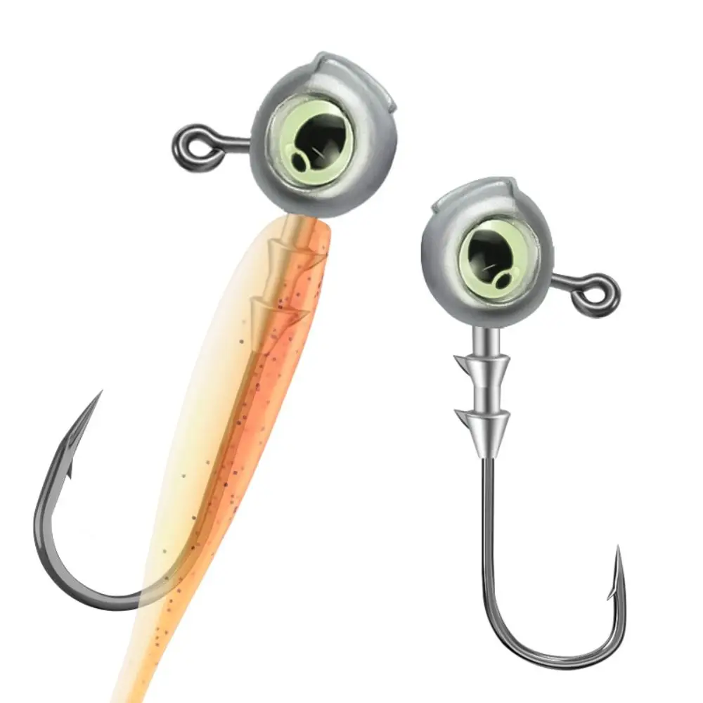 Jig head con ojos luminosos para swimbait y vinilo - imagen 3