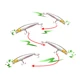Testar Sinking Minnow Wobbles Jerkbait para lubina y lucio