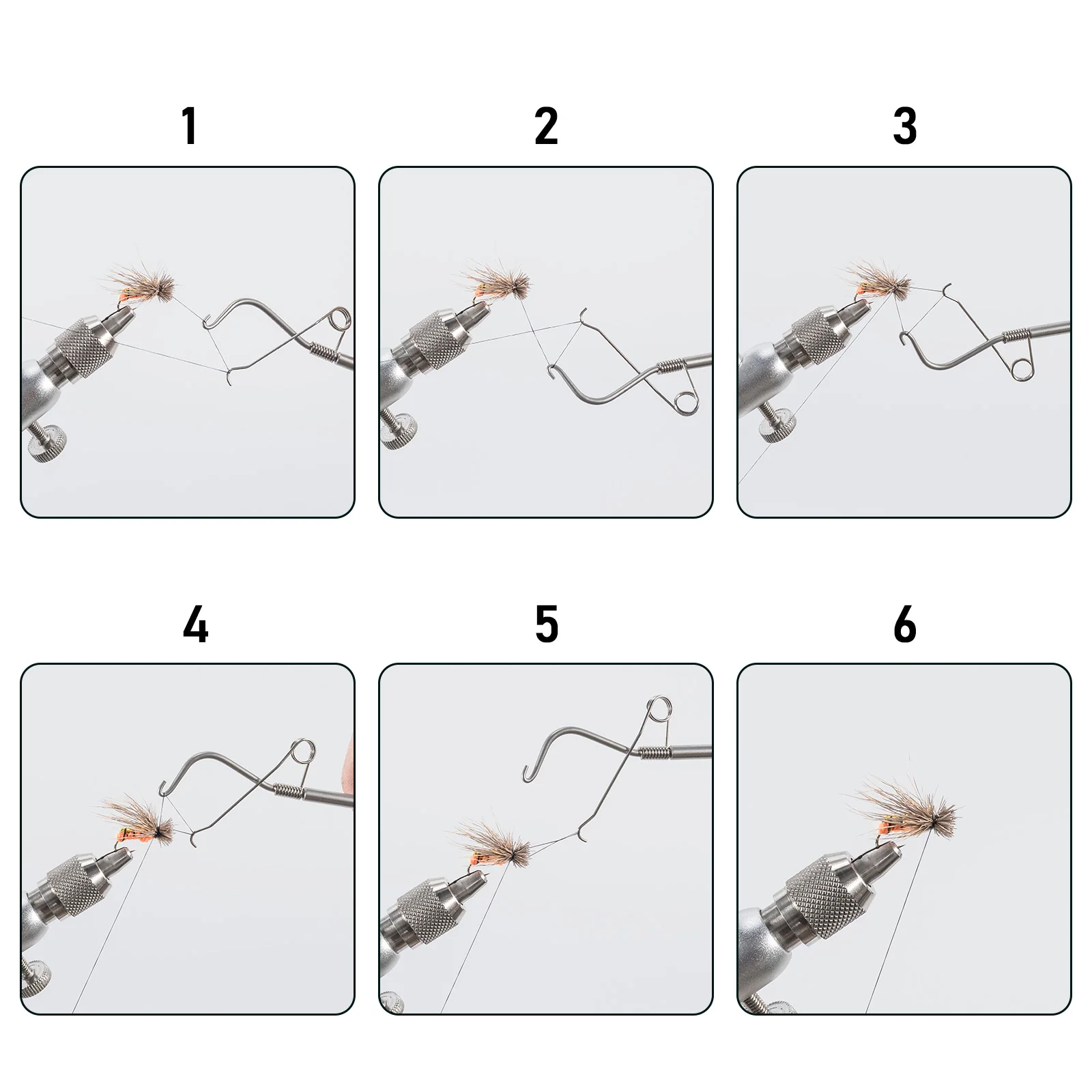 Atador de Moscas Rotatorio Dr.Fish Whip Finisher – Acero Inoxidable - imagen 3