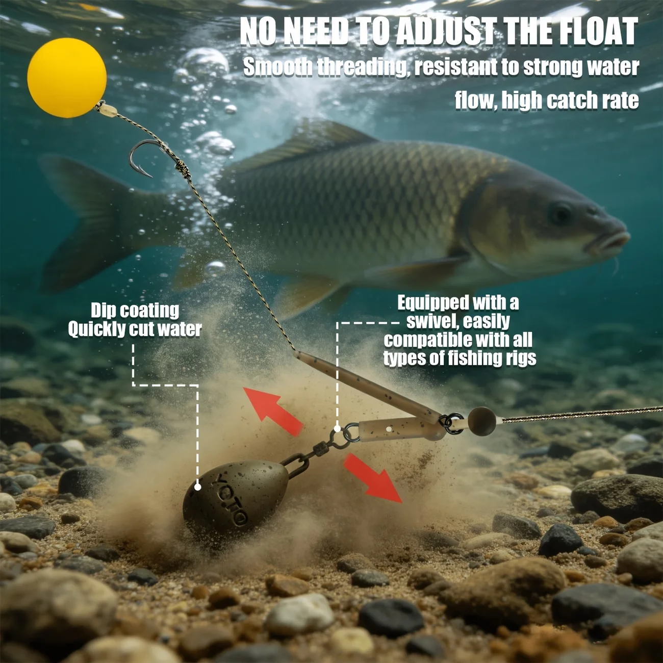 Plomo ovalado para pesca de fondo