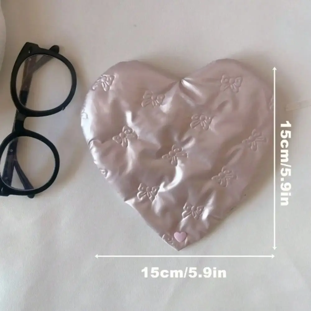 Estuche portátil para gafas con lazo en relieve y funda antiarañazos