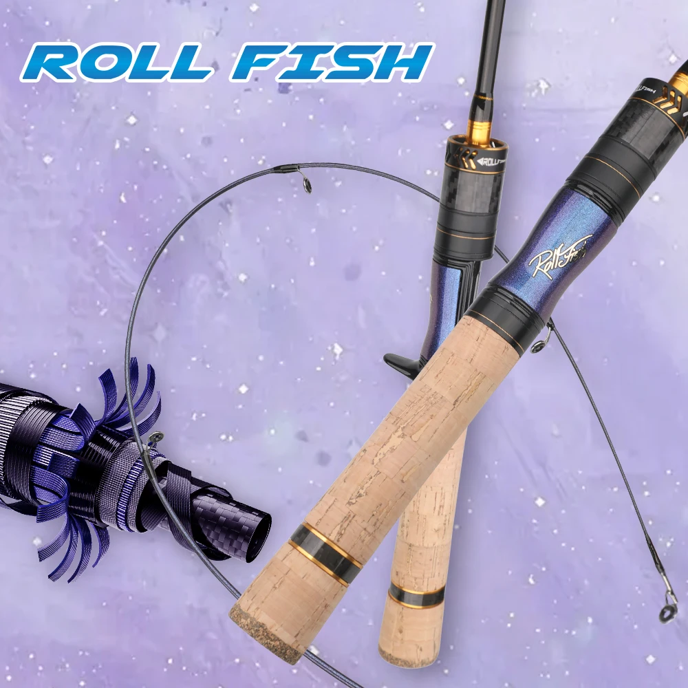 Caña de trucha ROLLFISH UL de carbono para spinning, acción rápida - imagen 2