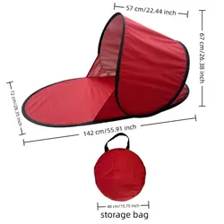 Carpa de playa ultraligera UV desplegable con sombrilla instantánea