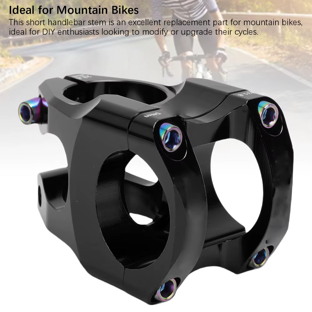Potencia corta para bicicleta CNC de aluminio 31,8 mm, 0 grados - imagen 3