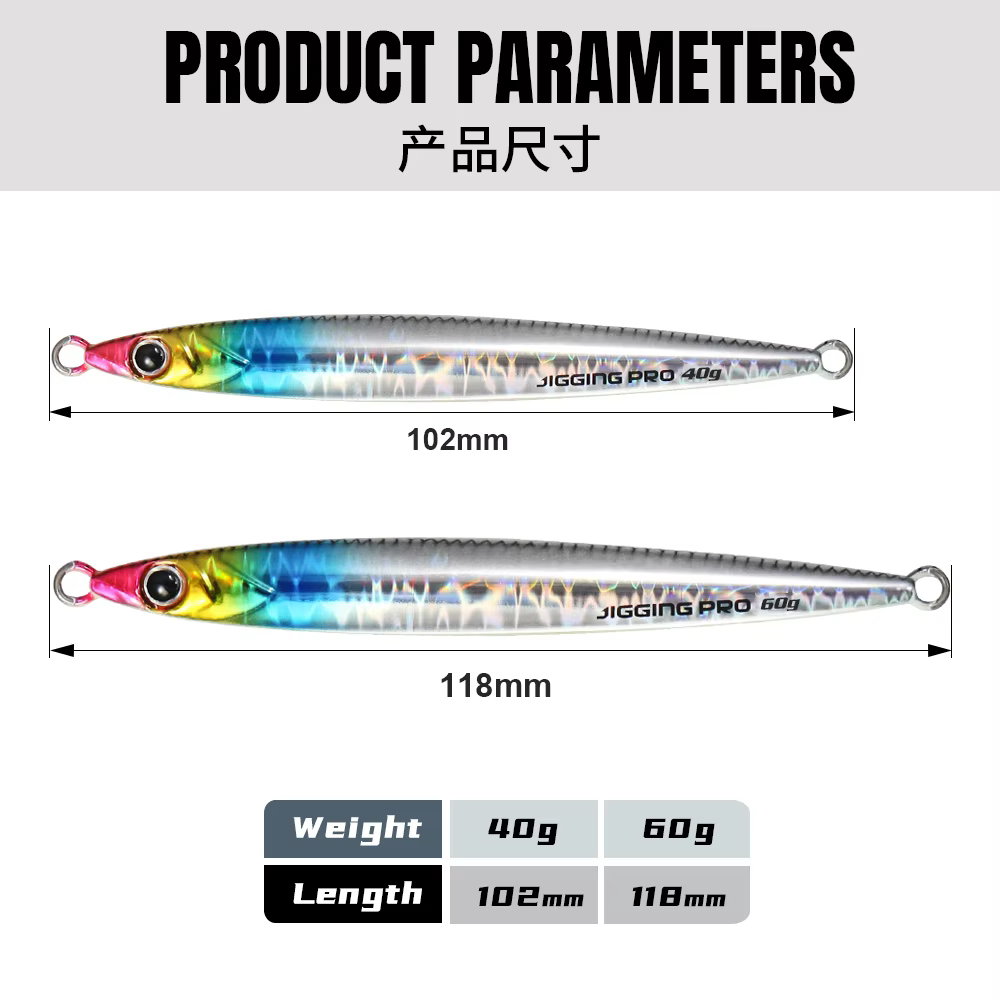 Jigging Pro Slide Stick Jig Señuelo para Atún y Caballa - imagen 3