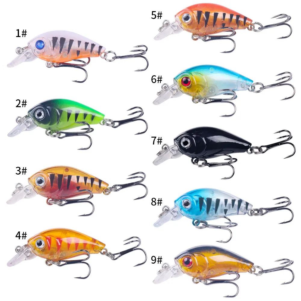 Señuelo duro oscilante con acabados para pesca