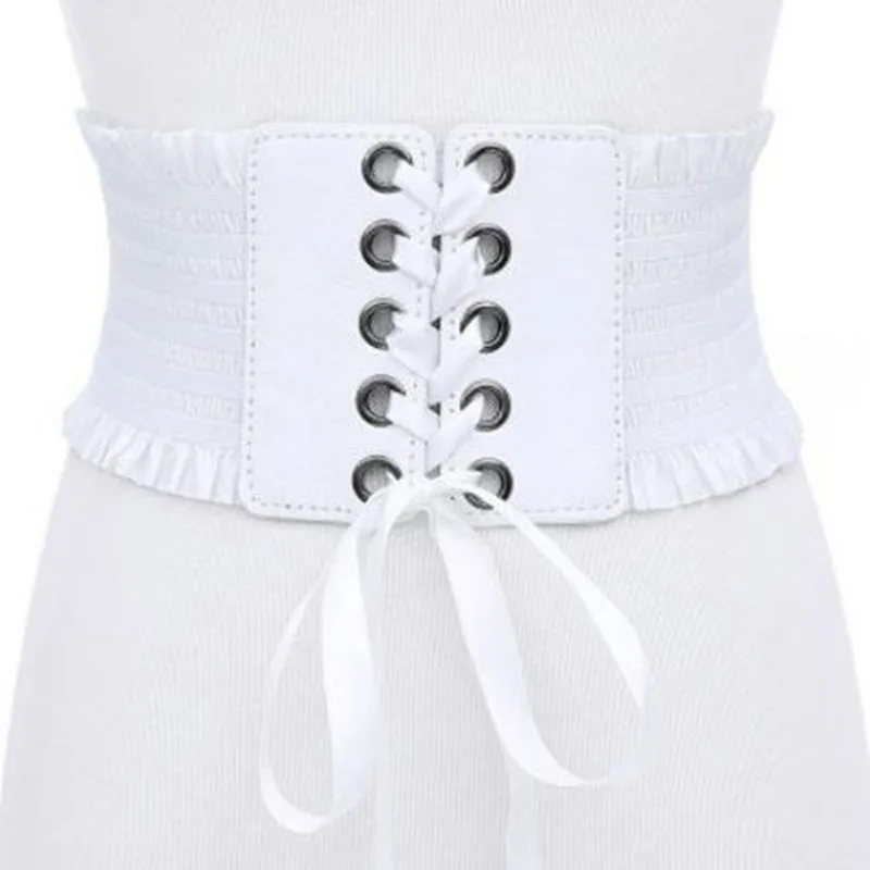 Cinturón elástico de cintura alta con borlas para mujer - imagen 2
