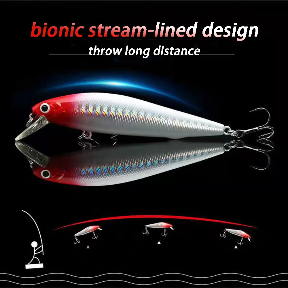 Jerkbait Hundido Minow - Señuelo duro de buceo lento - imagen 2