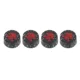 Perillas para guitarra eléctrica calavera negro y rojo, tono-volumen - imagen 3
