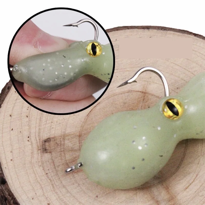Señuelos calamar jigging lento doble anzuelo para lubina - imagen 2