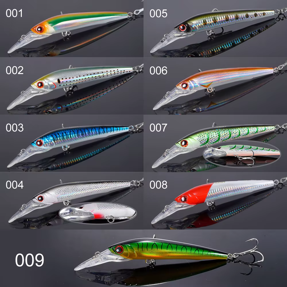 NOEBY Trolling Minnow Señuelo Hundible para Atún