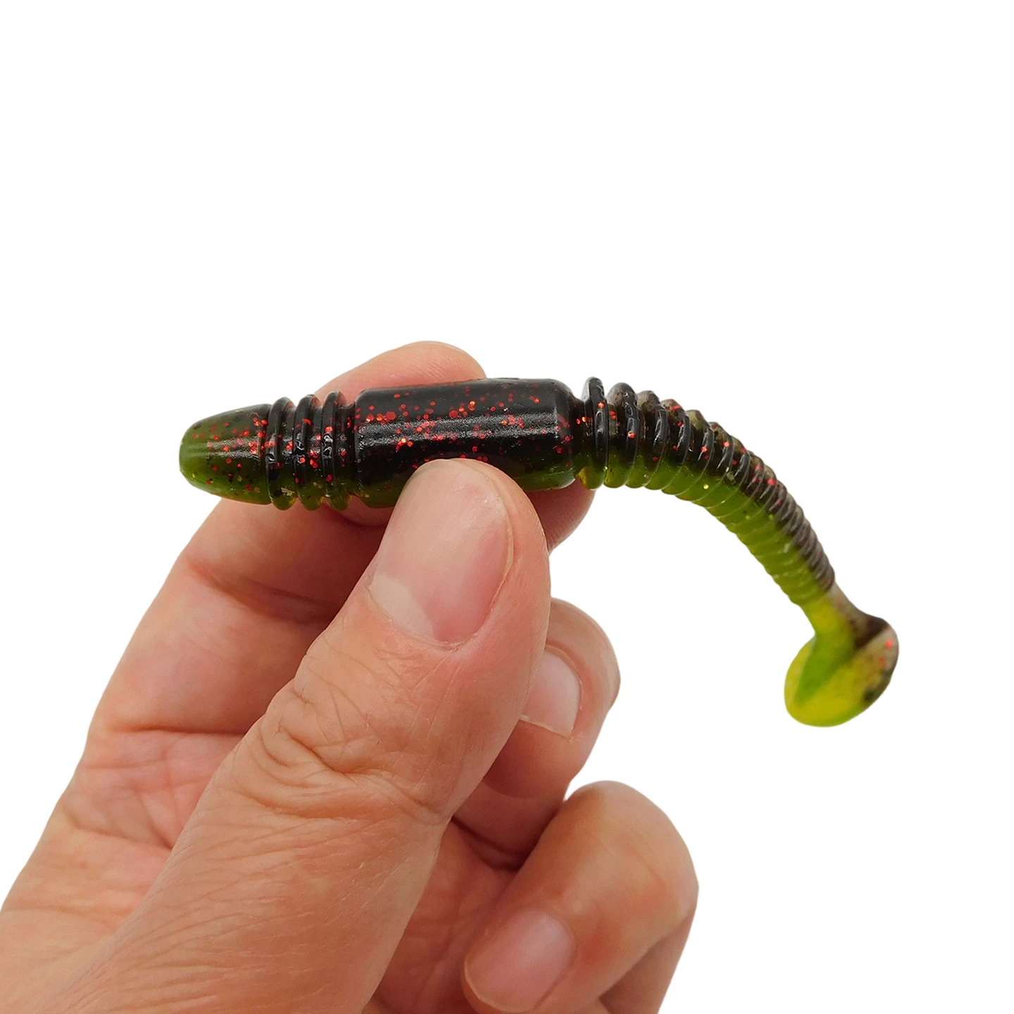 ESFISHING Vibro Worm 100mm – Swimbait de silicona para lubina y trucha - imagen 2