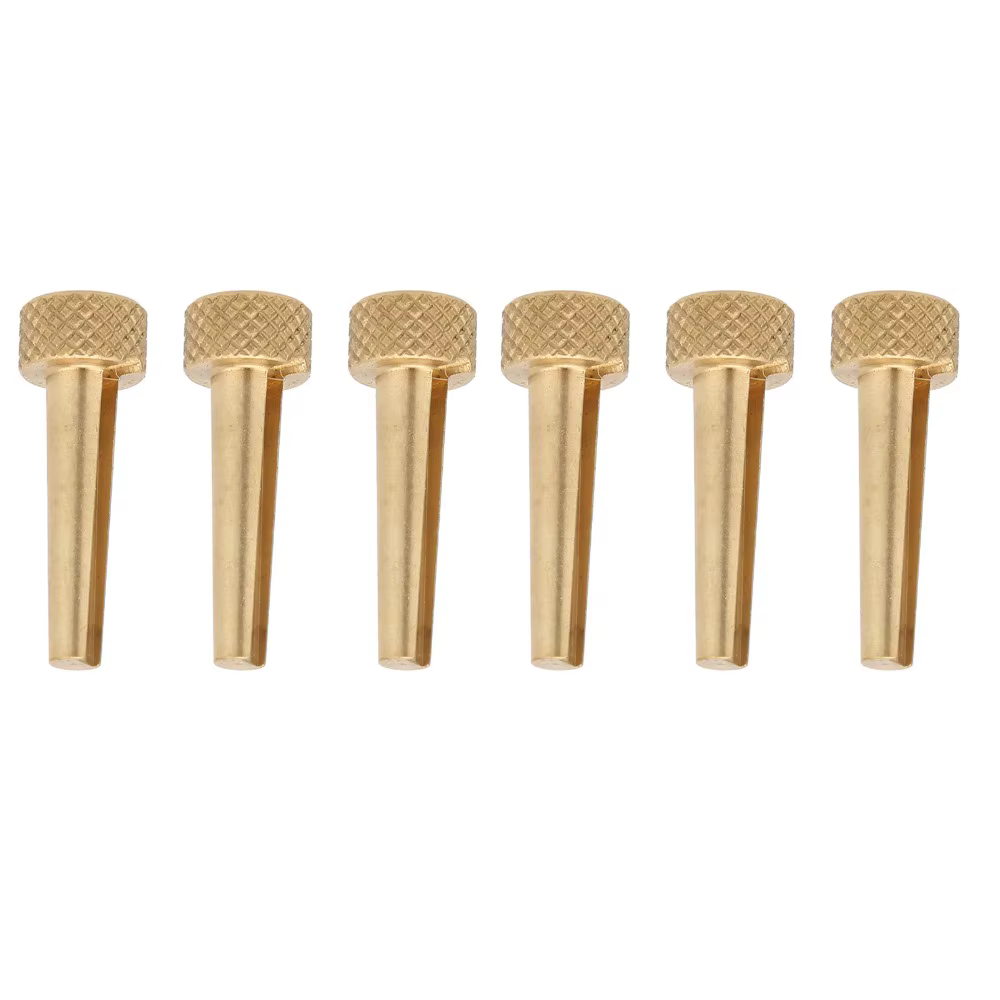 Púas de Puente Doradas para Guitarra Acústica – Pack de 6 Piezas en Cobre - imagen 4