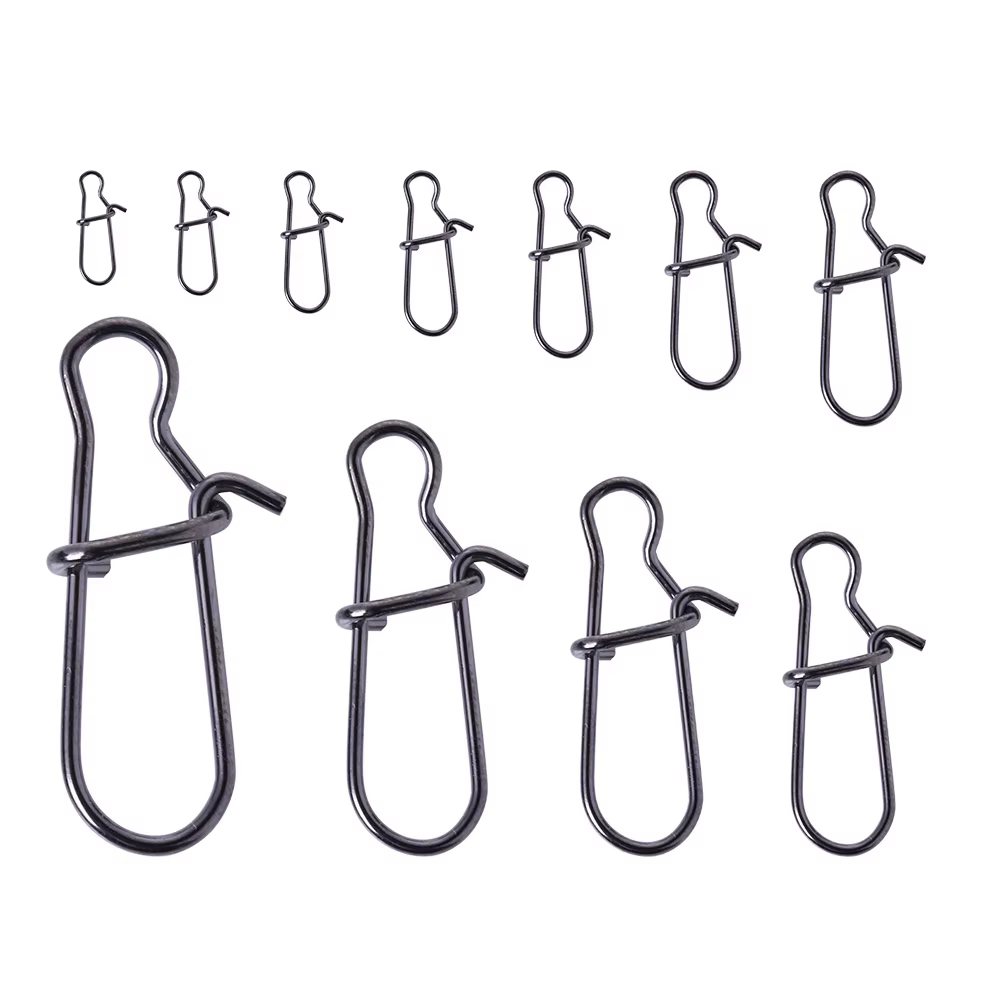 Accesorios acero inoxidable pesca: mosquetones y clips cierre rápido - imagen 2