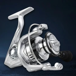 Carrete de Pesca Giratorio – Arrastre Fuerte, Bolas Metal y Mango Eva
