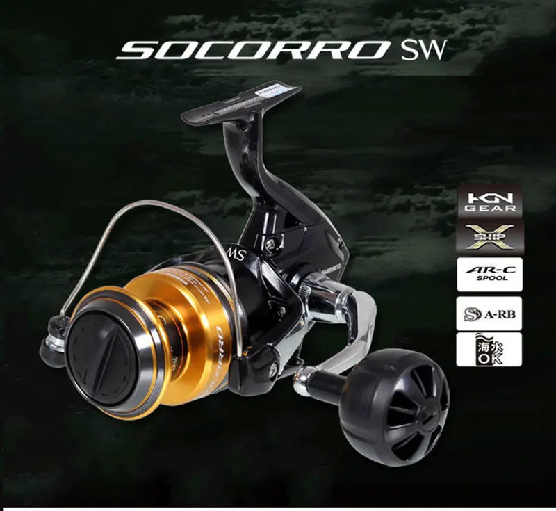 Vista general del carrete SHIMANO SOCORRO SW